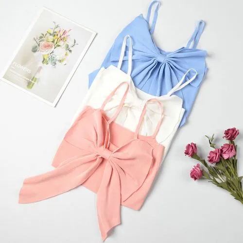 Women's Camisole Tank Tops Sexy Bow Knot