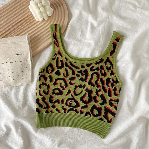 Women's Camisole Tank Tops Sexy Leopard