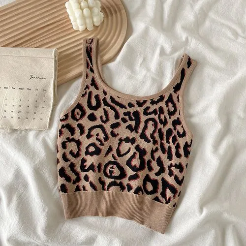 Women's Camisole Tank Tops Sexy Leopard