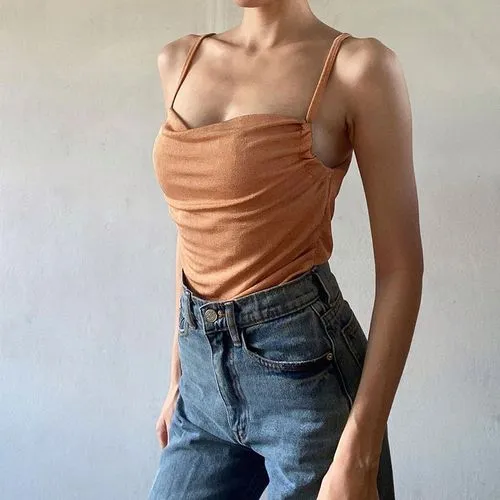 Women's Camisole Tank Tops Sexy Streetwear Solid Color