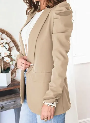 Women's Fashion Solid Color Blazer Blazer