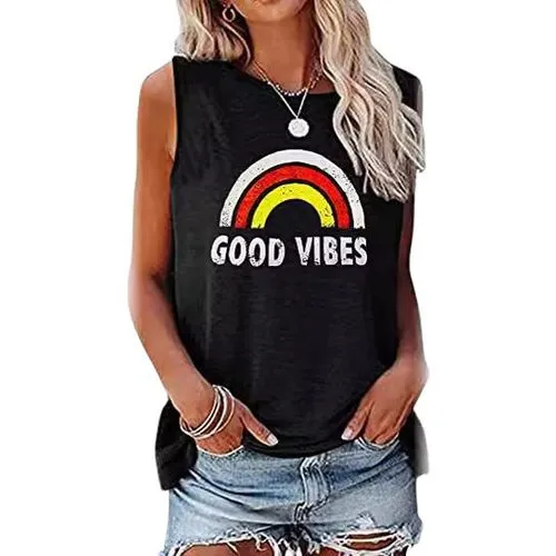 Women's Racerback Tank Tops Tank Tops Printing Streetwear Sunflower Letter Heart Shape