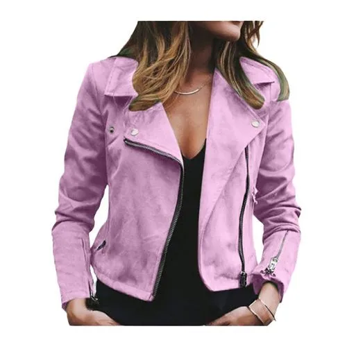 Women's Streetwear Solid Color Zipper Zipper Coat Woolen Coat