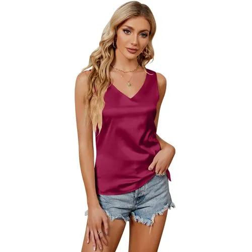 Women's Vest Tank Tops Simple Style Solid Color